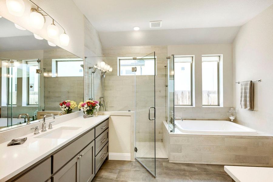 Furnished interior view inside a new home in , Dripping Springs (Image 10).