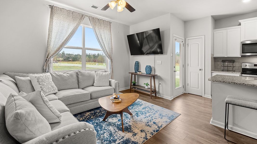 Representative furnished interior of a home built from the Maywood 3 by D.R. Horton in Laurel Park Townhomes, Hephzibah (Image 7).