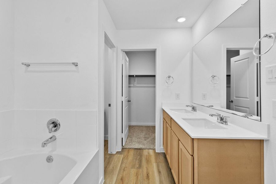 Furnished interior view inside a new home in Grand West, Houston (Image 9).