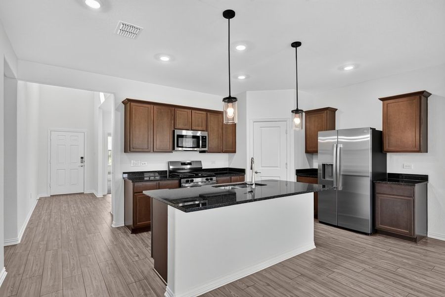 Furnished interior view inside a new home in River Ridge, Crandall (Image 3).