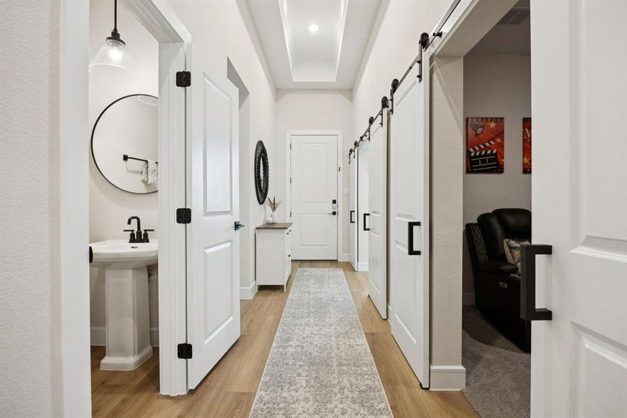 Furnished interior view inside a new home in Monterra, Fate (Image 9). Furnished interior view inside a new home in Monterra, Fate (Image 9).