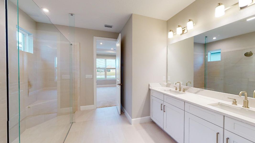 Representative furnished interior of a home built from the Azzurro by Taylor Morrison in Esplanade by the Islands, Naples (Image 10).