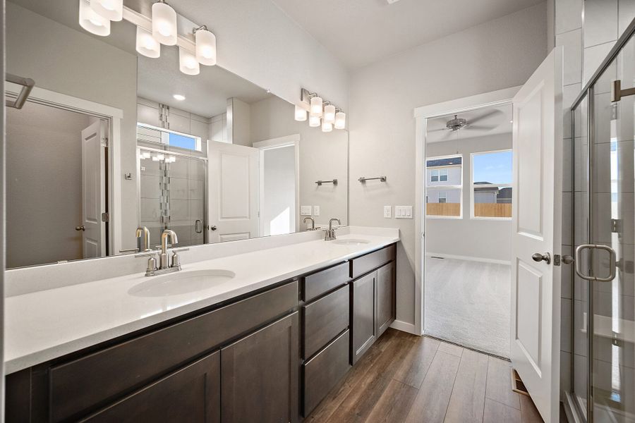 Furnished interior view inside a new home in The Glen, Colorado Springs (Image 12).