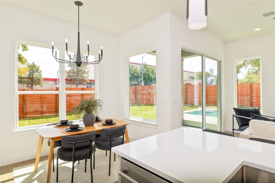 Furnished interior view inside a new home in , Austin (Image 14). Furnished interior view inside a new home in , Austin (Image 14).