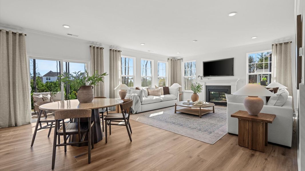 Representative furnished interior of a home built from the Wynwood by DRB Homes in Whispering Pines, Franklinton (Image 11). Representative furnished interior of a home built from the Wynwood by DRB Homes in Whispering Pines, Franklinton (Image 11).