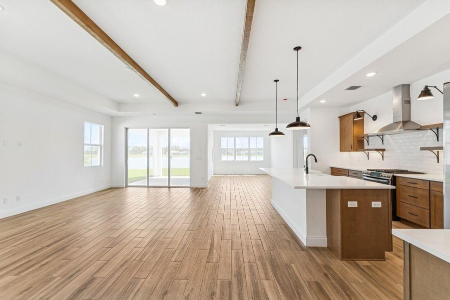Great Room, Dining Room, Kitchen