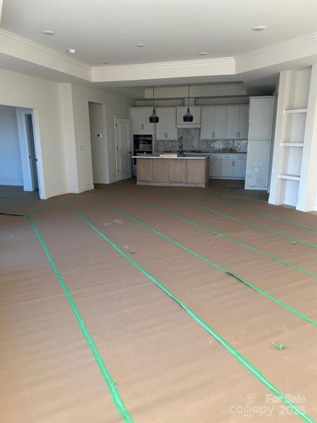 In-progress construction of a new home in The Courtyards at Hodges Farm, Charlotte, NC (Image 4).