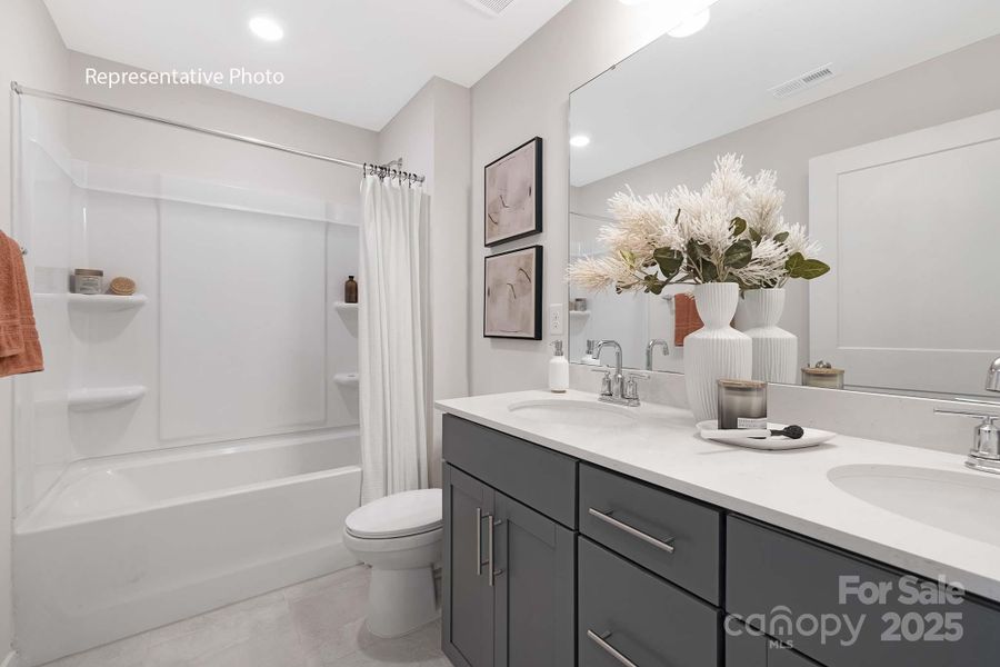 Furnished interior view inside a new home in Sanctuary at Southgate, Indian Trail (Image 18).