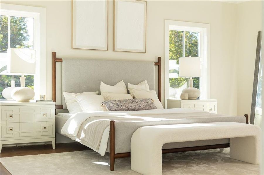 Furnished interior view inside a new home in , Decatur (Image 8).