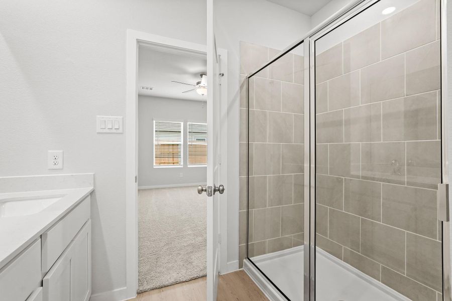 Furnished interior view inside a new home in Sanford Farms, Waller (Image 6).
