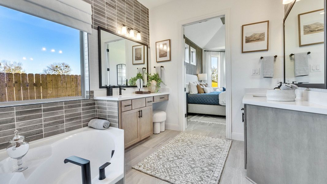 Furnished interior view inside a new home in Creeks Crossing, Elgin (Image 10).