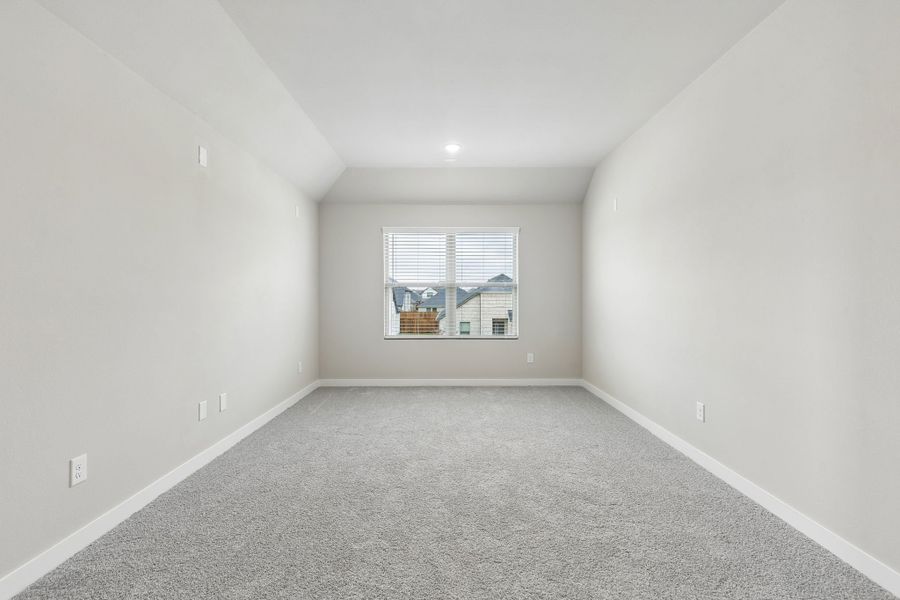 Media Room in the Winters home plan by Trophy Signature Homes – REPRESENTATIVE PHOTO