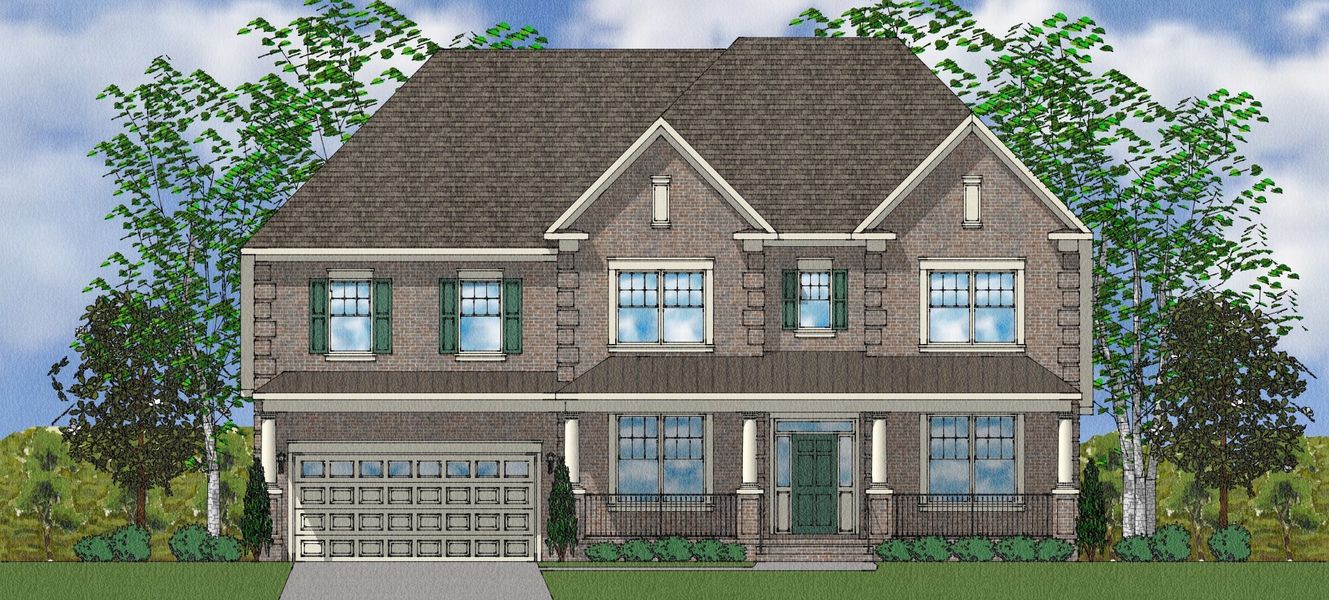 Representative exterior photo of a completed home built from the Patterson II - Elite Collection by Mungo Homes in Suter Estates, Easley, SC (Image 37).