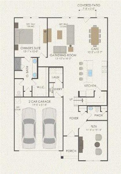 Pulte Homes, Keller floor plan