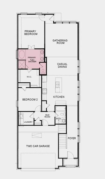 Structural options added include; Media room, and mud-set shower in secondary bath.