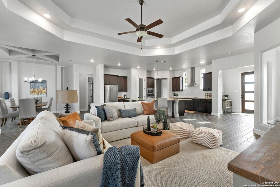 Furnished interior view inside a new home in , Spring Branch (Image 36).