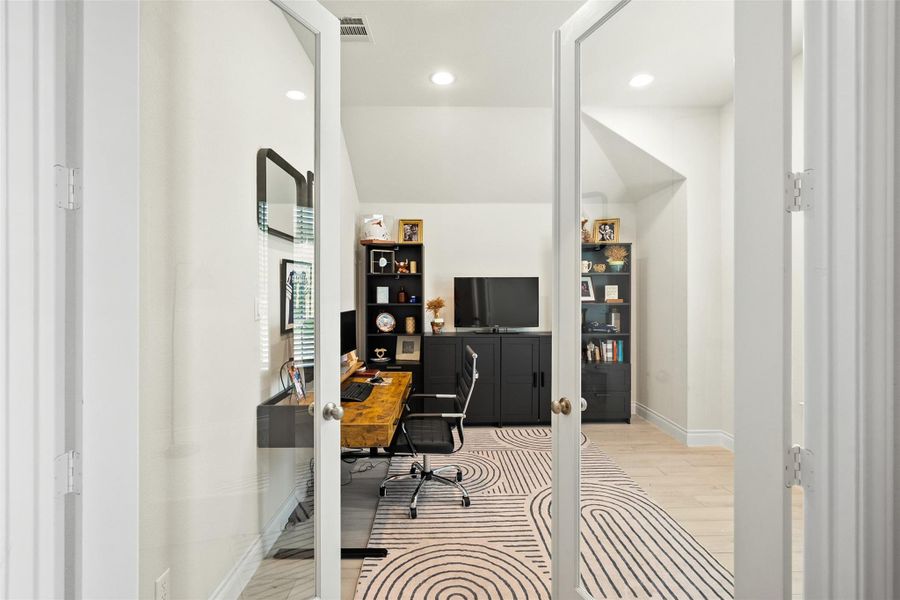 Furnished interior view inside a new home in Santa Rita Ranch 50', Liberty Hill (Image 5). Furnished interior view inside a new home in Santa Rita Ranch 50', Liberty Hill (Image 5).