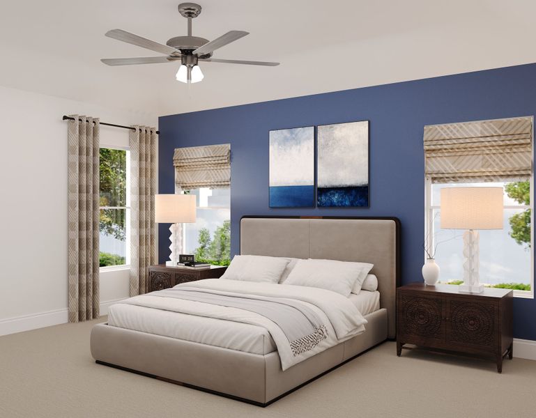 Representative furnished interior of a home built from the Winecup by Beazer Homes in Saratoga: Fields 40', Aubrey (Image 7).