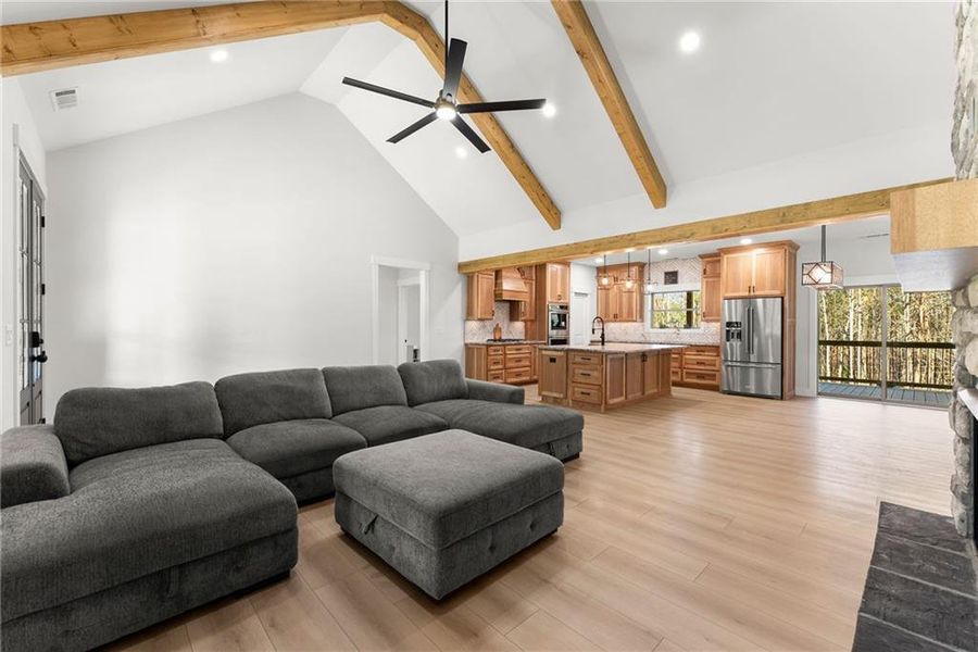 Furnished interior view inside a new home in , Sautee Nacoochee (Image 15). Furnished interior view inside a new home in , Sautee Nacoochee (Image 15).