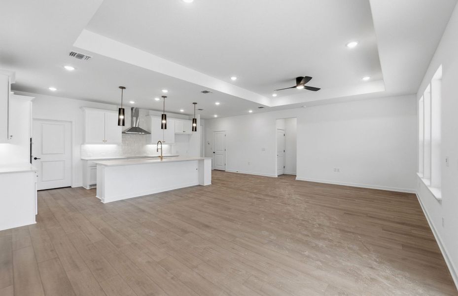 Spacious, unfurnished interior of a new home in Sun City Texas, Georgetown (Image 37). Spacious, unfurnished interior of a new home in Sun City Texas, Georgetown (Image 37).