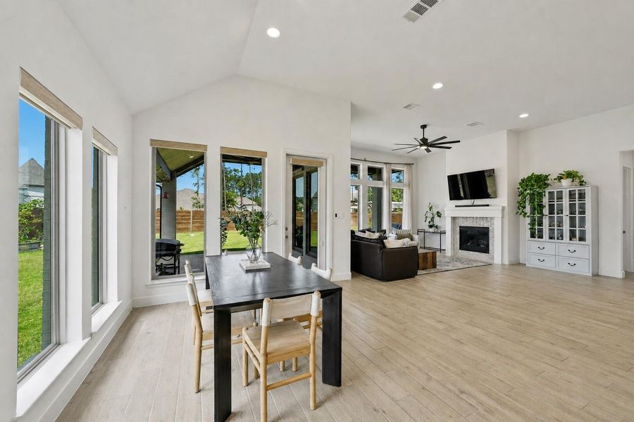 Furnished interior view inside a new home in Artavia, Conroe (Image 16).