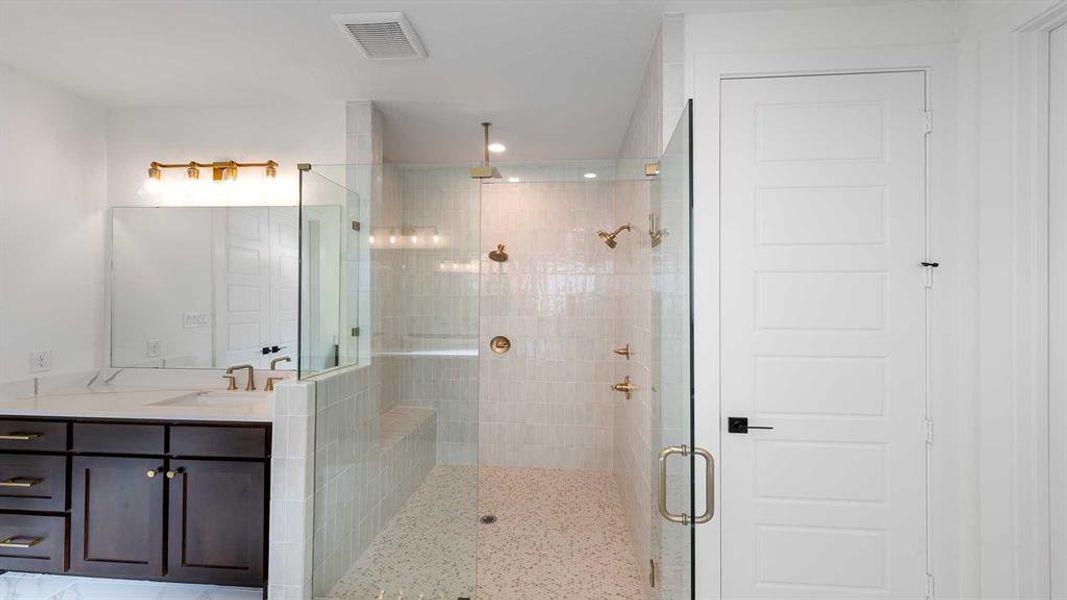 Furnished interior view inside a new home in North Sky 65', Celina (Image 12).