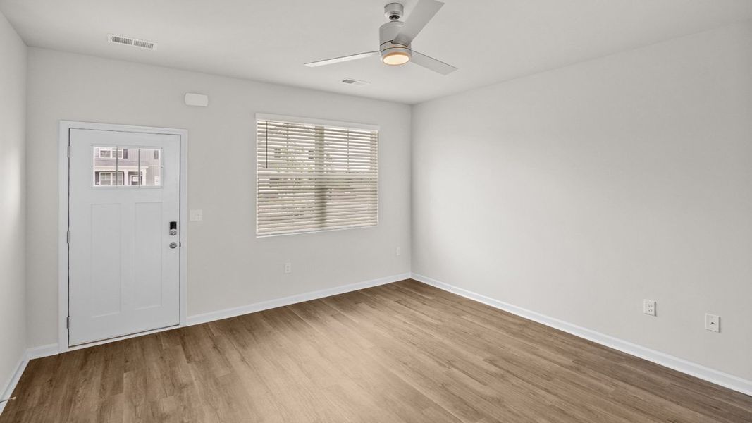Representative unfurnished interior of a home built from the Brandon by D.R. Horton in Windsor Meadows, Augusta (Image 13). Representative unfurnished interior of a home built from the Brandon by D.R. Horton in Windsor Meadows, Augusta (Image 13).