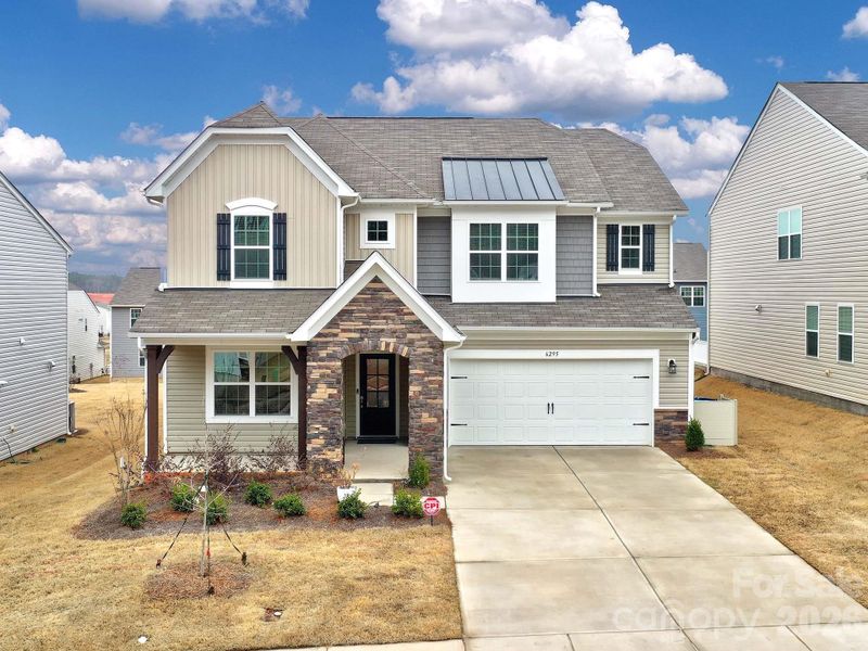 Front exterior of a new home in Shannon Woods, Maiden, NC, highlighting curb appeal (Image 2).