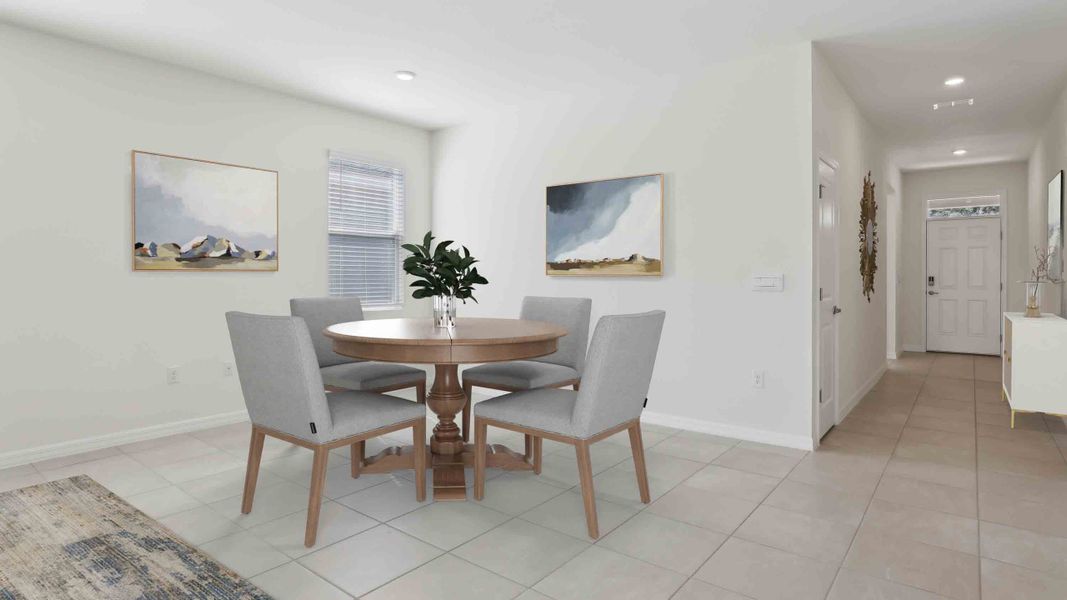 Representative furnished interior of a home built from the Clifton by D.R. Horton in Ocala Preserve, Ocala (Image 3). Representative furnished interior of a home built from the Clifton by D.R. Horton in Ocala Preserve, Ocala (Image 3).