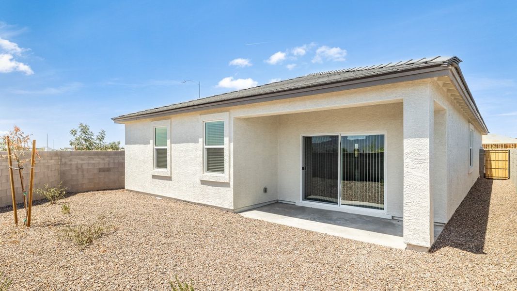 Exterior details and patio area of a home in Trouvaille, Tolleson (Image 2). Exterior details and patio area of a home in Trouvaille, Tolleson (Image 2).