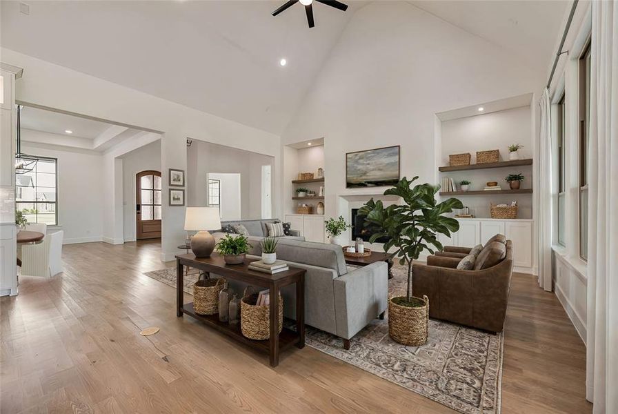 Furnished interior view inside a new home in King's Crossing - Phase 3, Parker (Image 14).