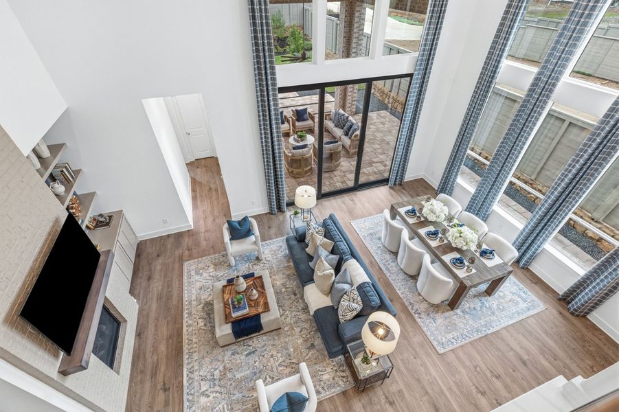 Representative Family Room - some options shown Representative Family Room - some options shown