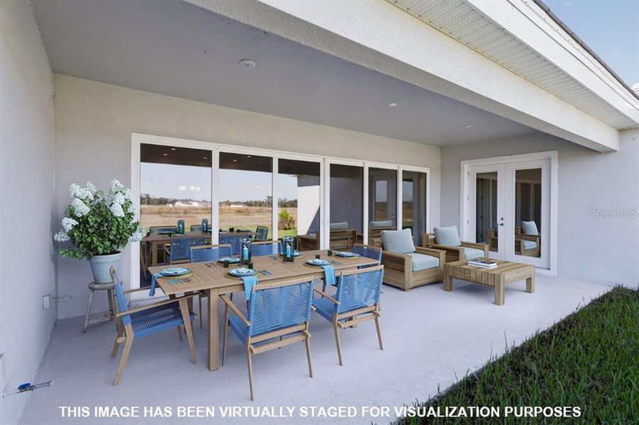 Exterior details and patio area of a home in Oakfield, Parrish (Image 3).