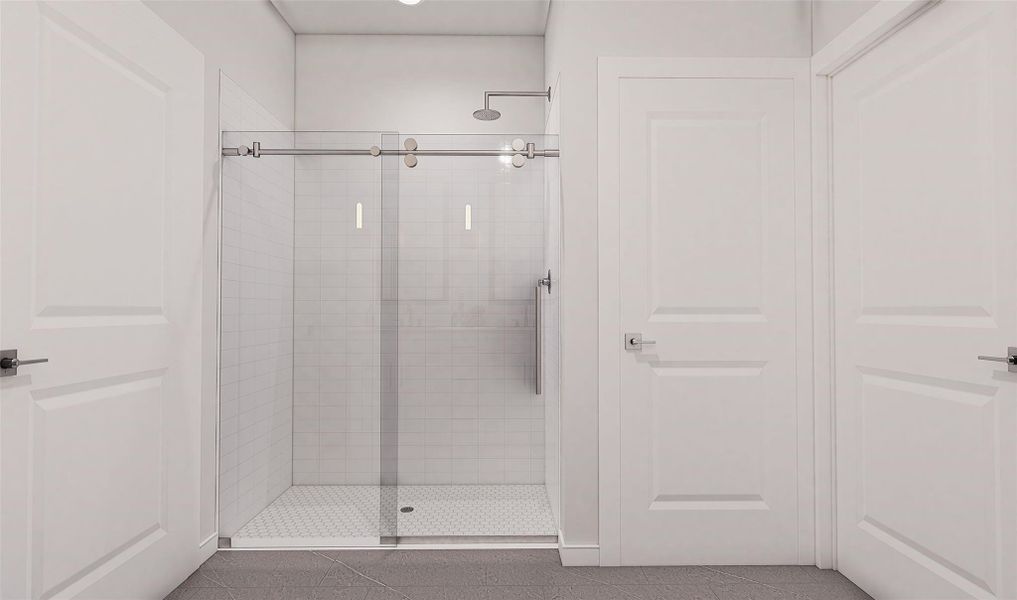 Serene primary bath (*Artist rendering used for illustration purposes only.)