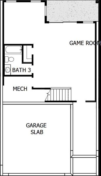 2D floor plan layout of this home in Trailside at Cottonwood Creek, Colorado Springs, CO (Image 4).