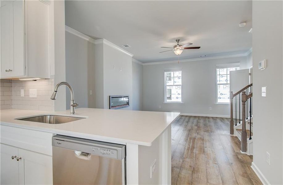 Furnished interior view inside a new home in Silverock, McDonough (Image 9).