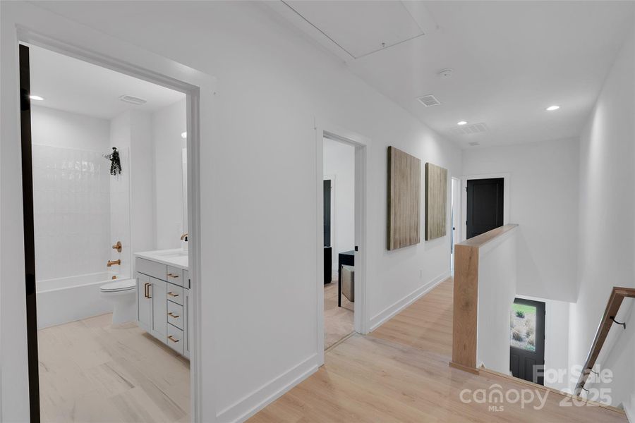 Furnished interior view inside a new home in , Charlotte (Image 17). Furnished interior view inside a new home in , Charlotte (Image 17).