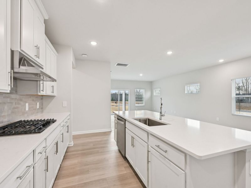 Furnished interior view inside a new home in Oak Manor - Classic Series, Garner (Image 4). Furnished interior view inside a new home in Oak Manor - Classic Series, Garner (Image 4).
