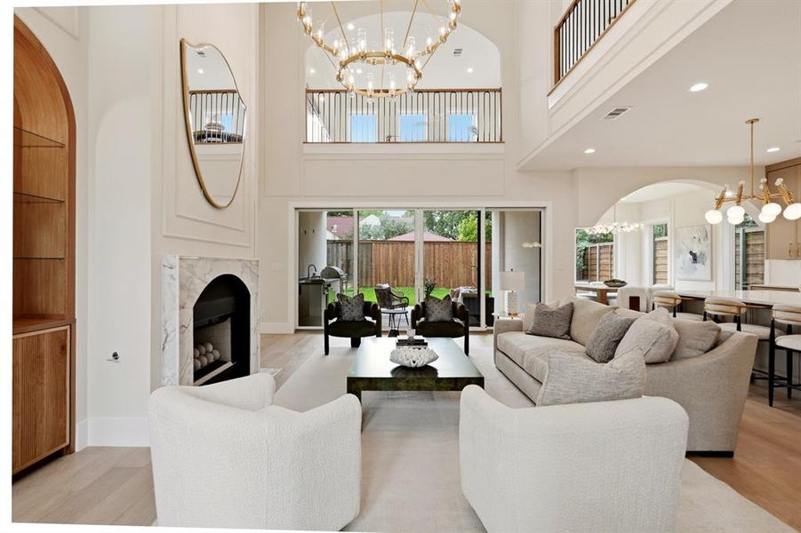 Furnished interior view inside a new home in , Dallas (Image 17). Furnished interior view inside a new home in , Dallas (Image 17).