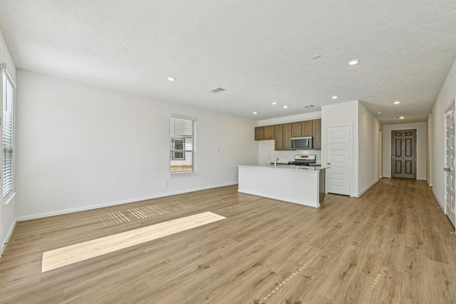With clear views from the Great Room to the front door!
