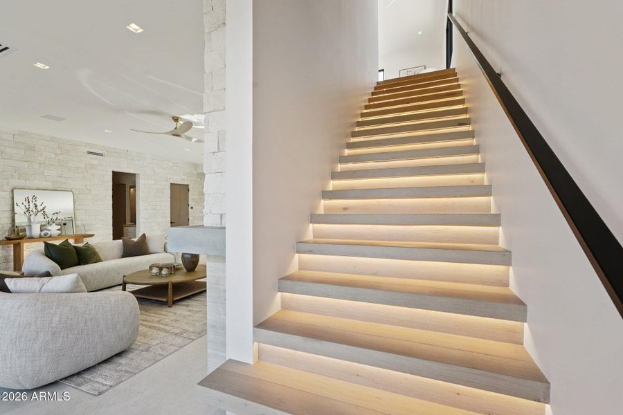 Stairwell with LED Lighting