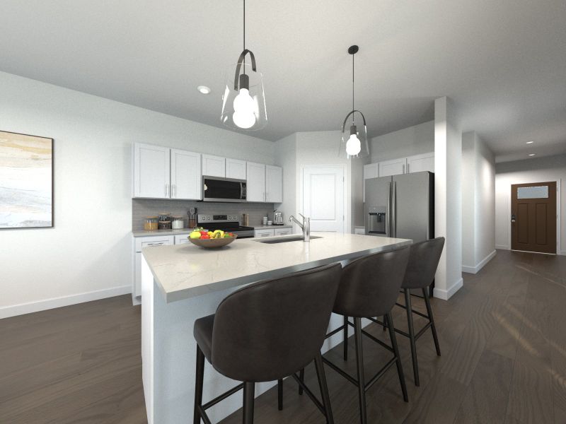 Furnished interior view inside a new home in Bear Springs - Select Series, Columbia (Image 3).