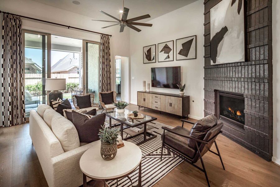 Representative Family Room - some options shown