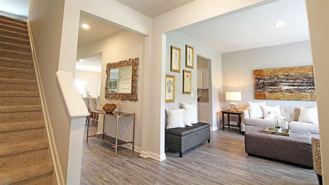 Furnished interior view inside a new home in Jackson Landing, Jefferson (Image 3).