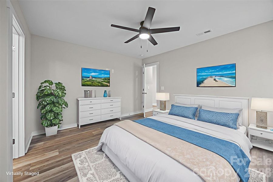 Virtually Staged - Primary Bedroom