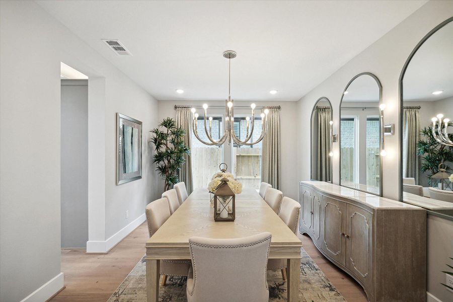 Representative furnished interior of a home built from the The Carter Z by Westin Homes in The Woodlands Hills – 65', Willis (Image 3).