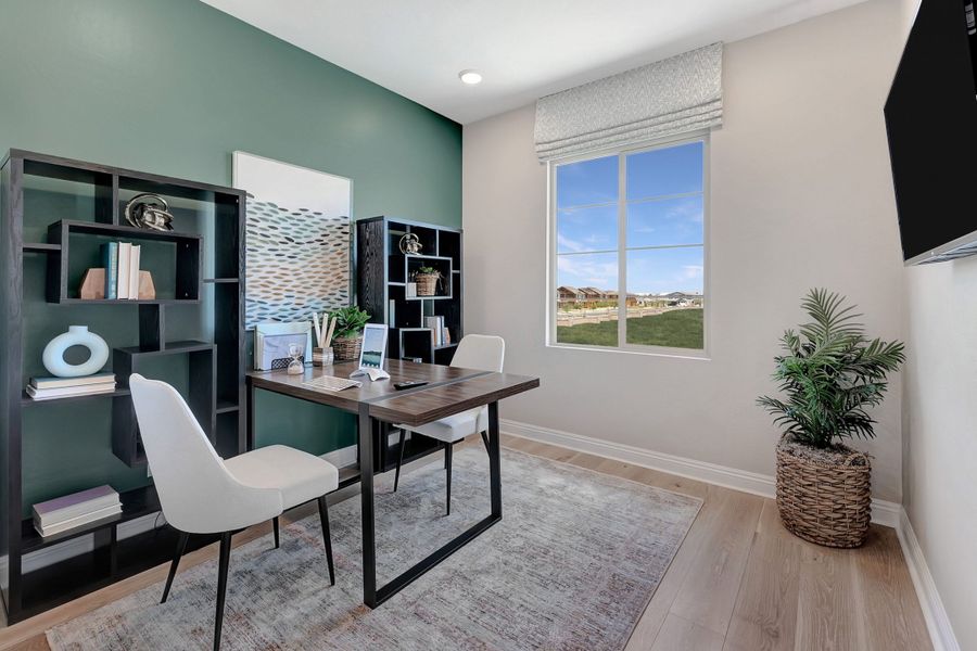 Office | Chartreuse | Greenpointe at Eastmark | New homes in Mesa, Arizona | Landsea Homes