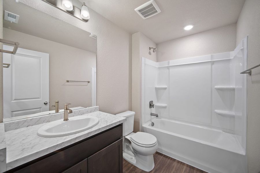 Furnished interior view inside a new home in Ridge at Lorson Ranch, Colorado Springs (Image 13). Furnished interior view inside a new home in Ridge at Lorson Ranch, Colorado Springs (Image 13).