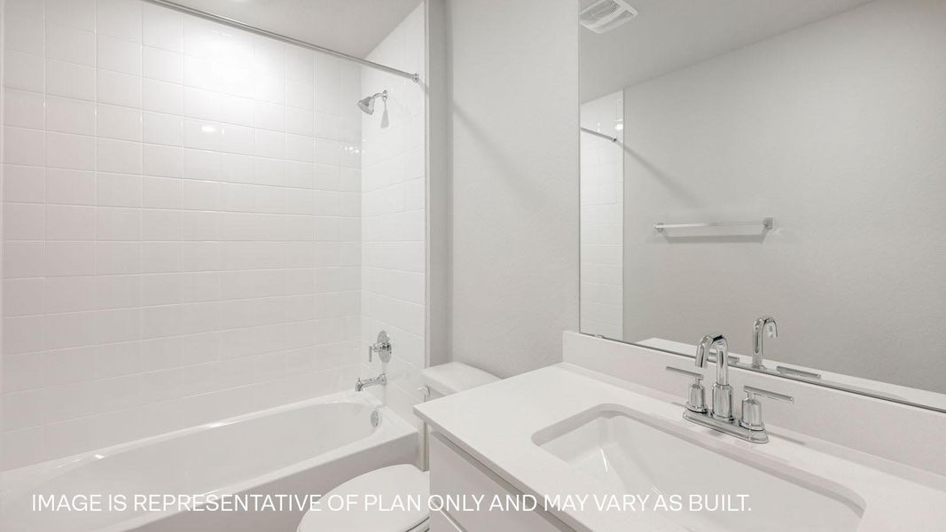 Furnished interior view inside a new home in Carillon, Manor (Image 7).