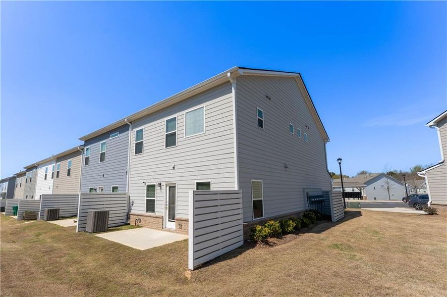 Exterior details and patio area of a home in , Sugar Hill (Image 24). Exterior details and patio area of a home in , Sugar Hill (Image 24).